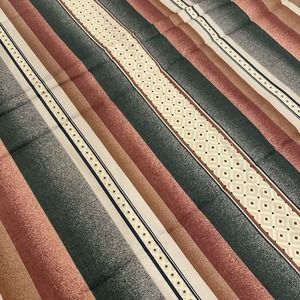 Bloomcraft FABRIC Screen Print Soil & Stain Repeller 80’s Multi 55”x5 Yards Vtg‎